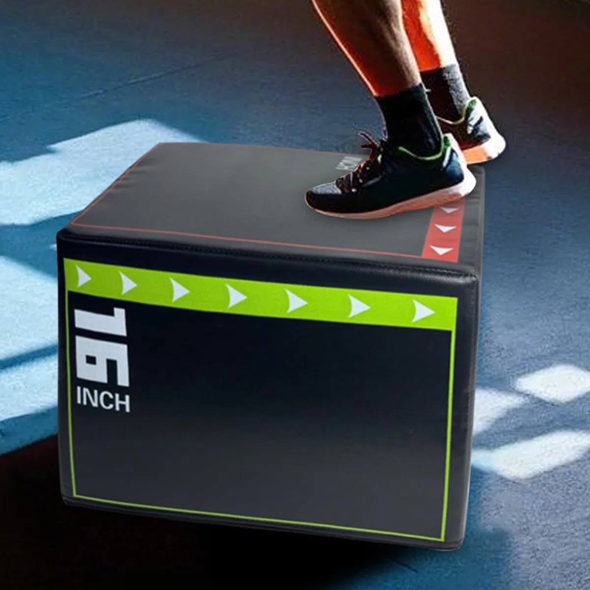 Jump Box - Plateforme d'exercice pliométrique stable, Cube de fitness antichoc et antidérapant | Équipement de musculation, Équipement de musculation pour la salle de sport à domicile, Cardio, Agilité