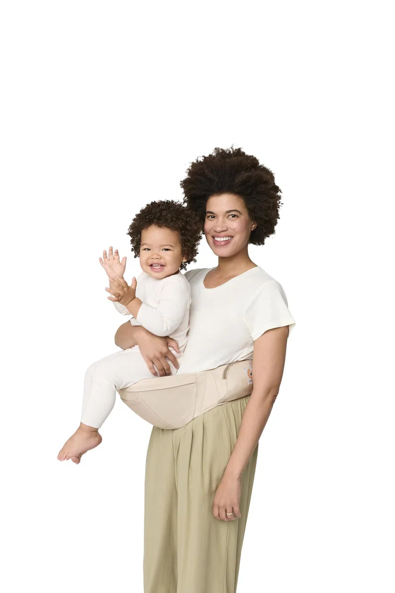 Ergobaby Alta Hip Seat Porte-bébé avec siège de hanche pour bébés et tout-petits à partir de 4 mois (5,5 kg - 20,4 kg) Porte-hanche avec SoftFlex Mesh