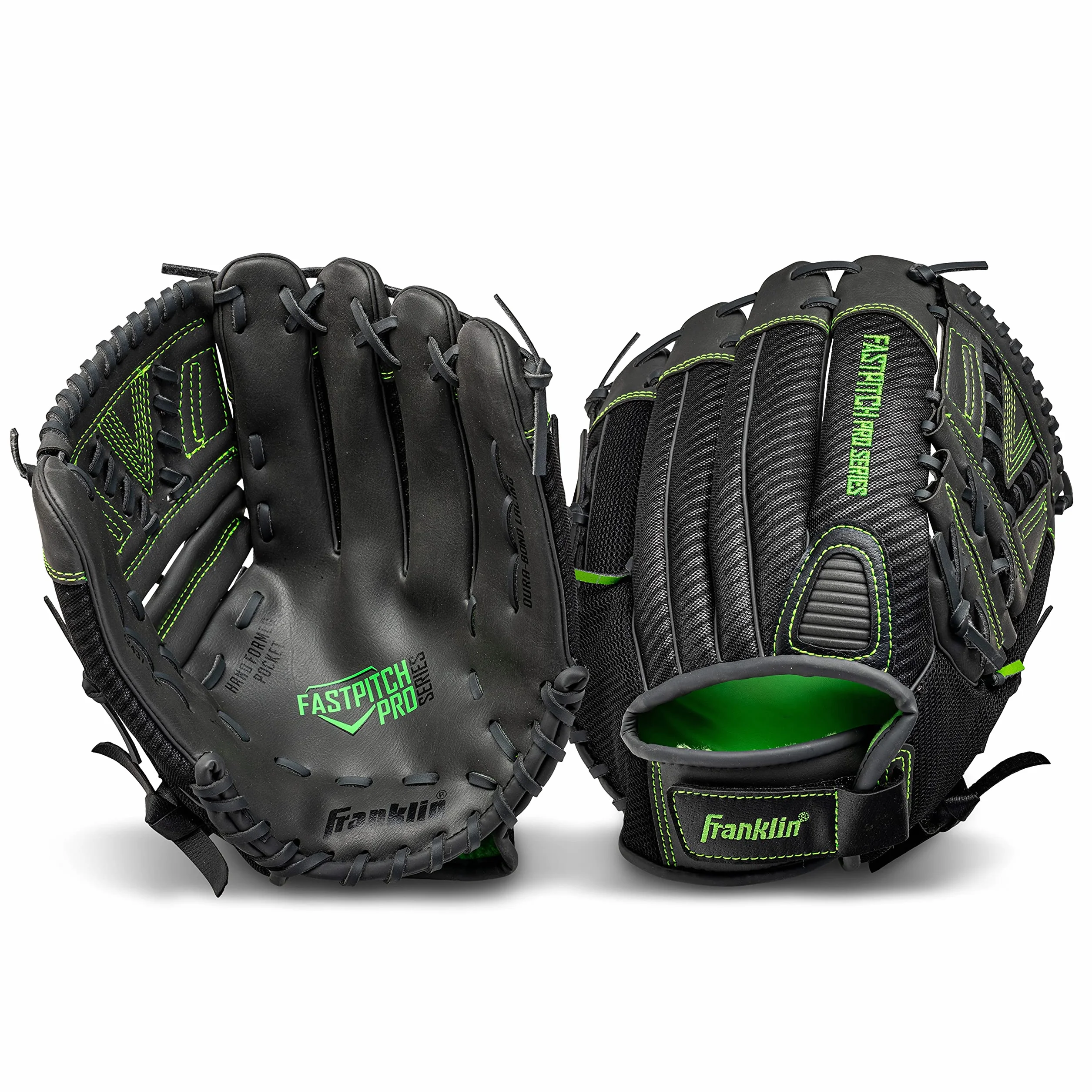 Franklin Sports Gants de Softball Fastpitch Pro Series, pour Main Droite ou Gauche, Tailles Adultes et Jeunes, 27,9 cm, 29,2 cm, 30,5 cm, 31,8 cm et 33 cm