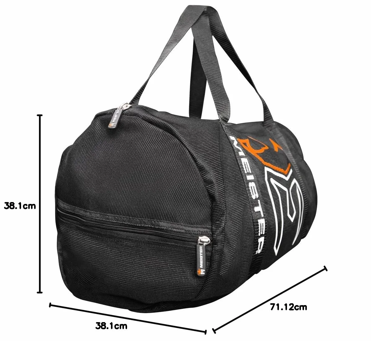 Meister X-Large Sac de Sport Respirant en Résille Chaînée Noir