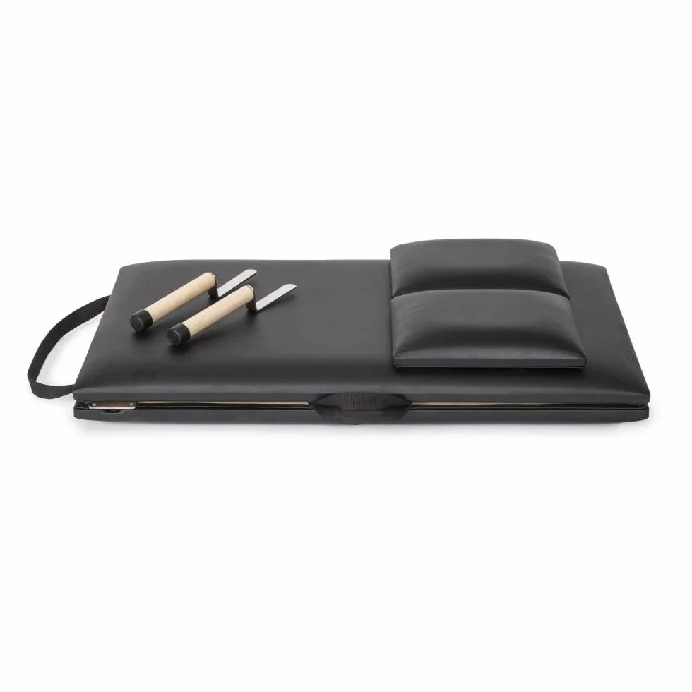 Tapis pliable avec poignées Noir