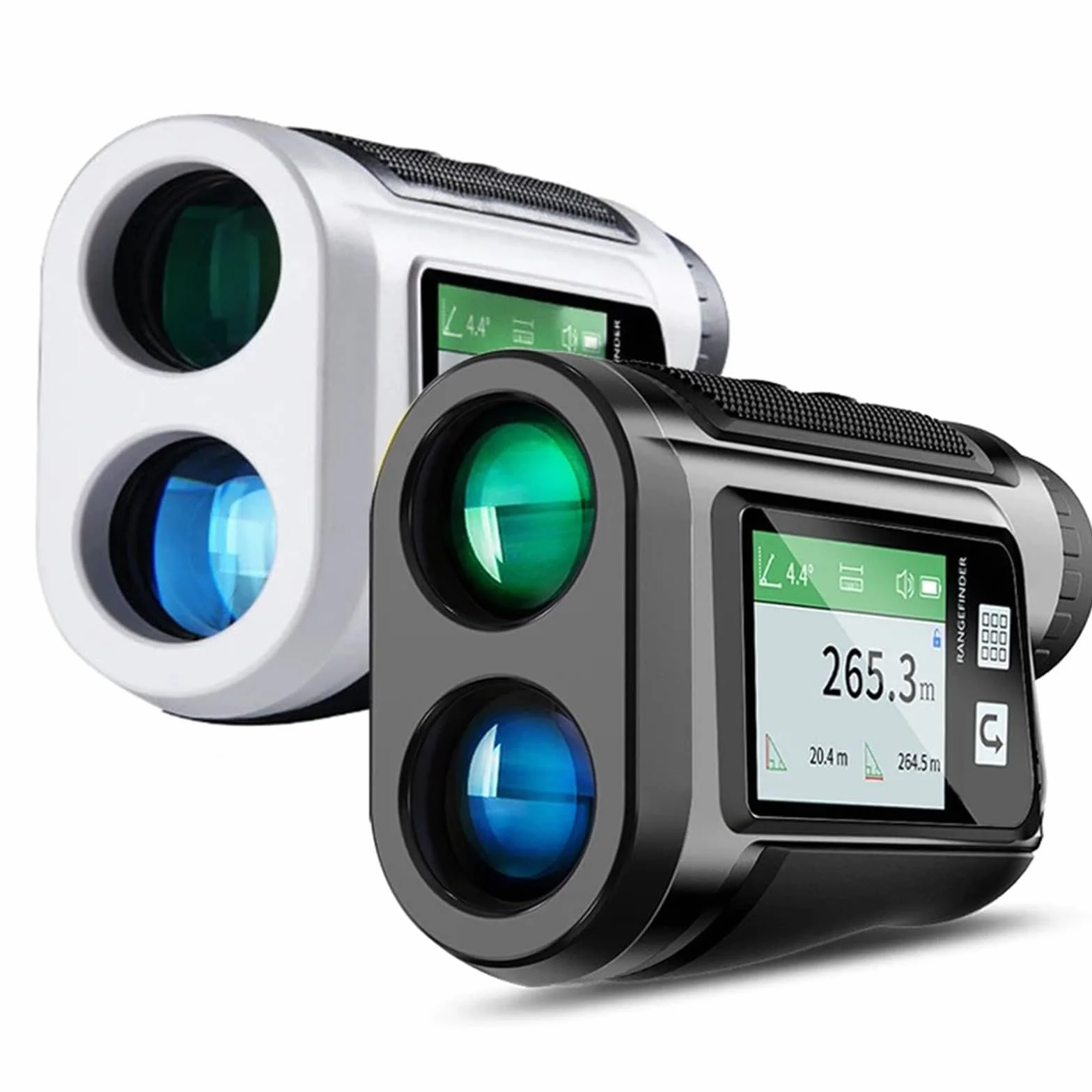 Télémètre de golf avec écran tactile couleur LCD HD, étanchéité IP54, fonction vocale, charge de type C