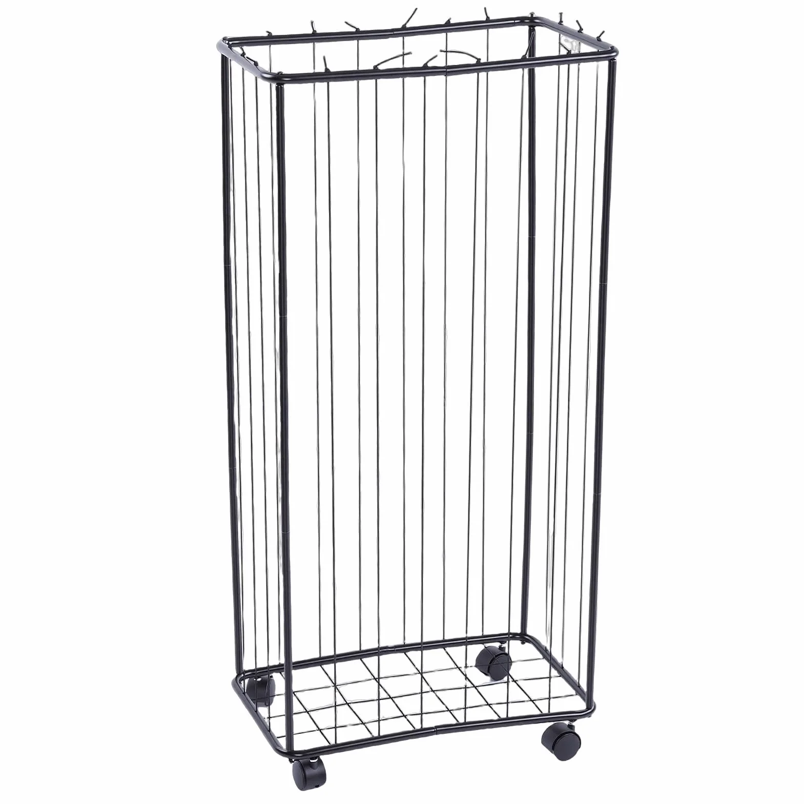 Cocoarm Chariot de Rangement pour Ballons de Sport 56 X 34 X 116 Cm avec Larges Sangles Extensibles et 4 Roues Silencieuses pour la Maison, la Salle de Sport, la Salle de Jeux,
