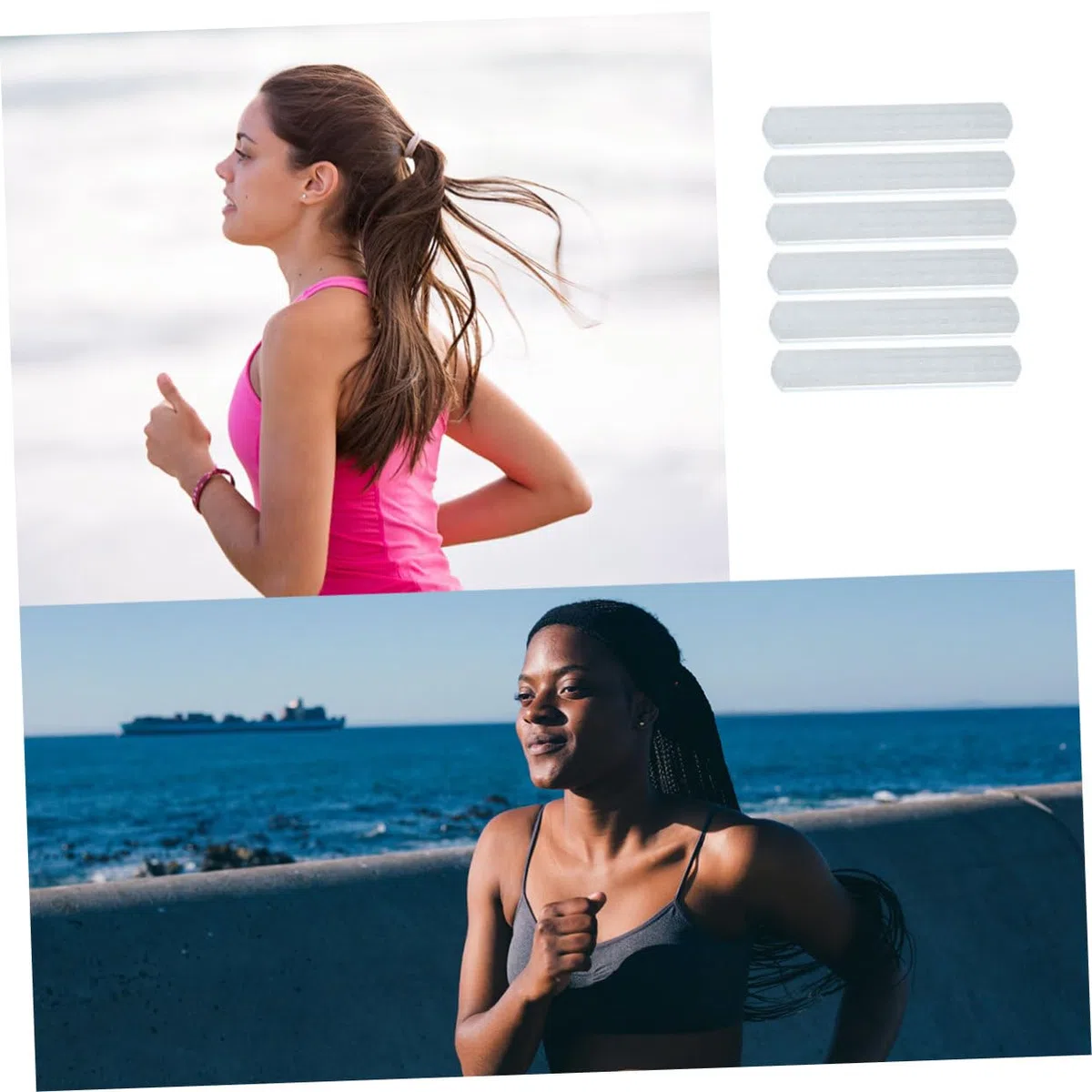 VICASKY Plaques D'acier Lestées 6pcs pour Entraînement Fitness à Domicile, Barre de Musculation Pratique en Acier Argenté, Améliore la Performance Sportive