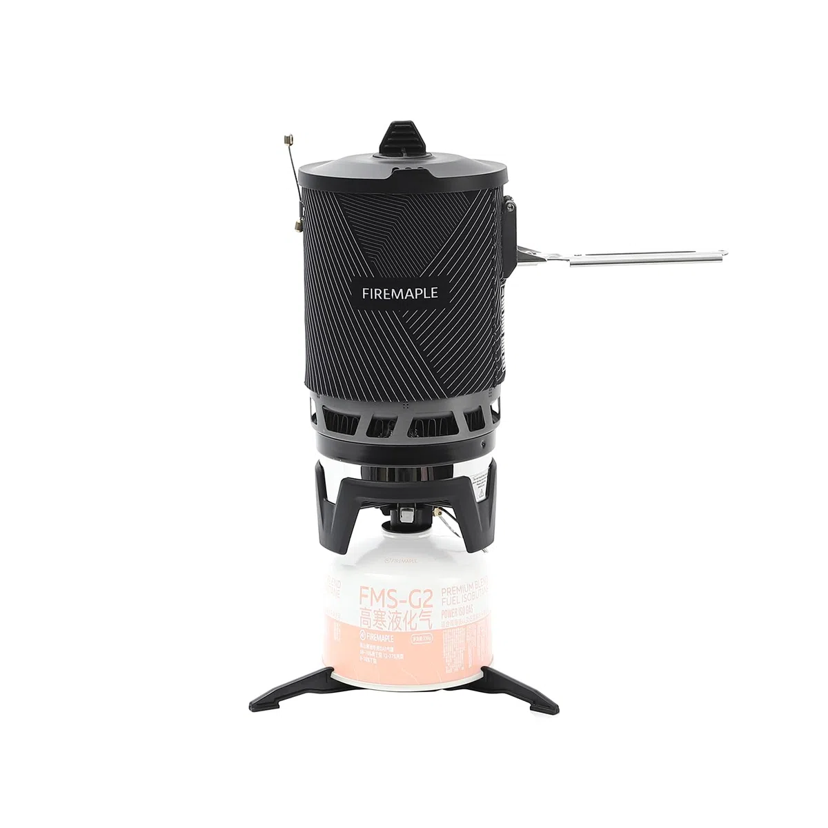 Fire-Maple X2 Pro Réchaud à Gaz Portable pour Camping Brûleur à Gaz Léger pour Randonneurs Système de Cuisine en Plein Air avec Allumage Piézo, Support de Casserole et Support de Cartouche de Gaz