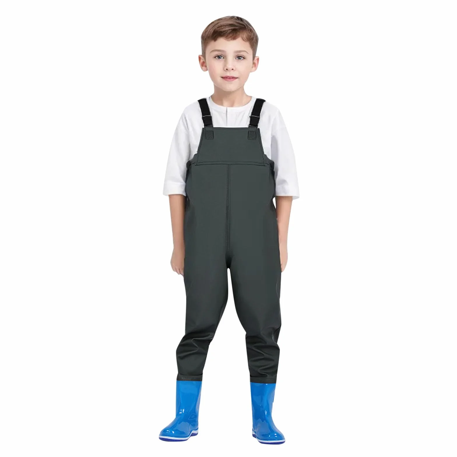 Cuissardes imperméables de pêche pour enfants avec bottes