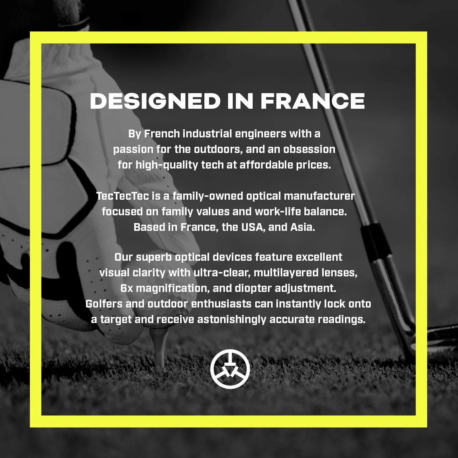 TecTecTec! Télémètre Golf Haute Précision avec Inclinaison, Scan et Distance au Drapeau