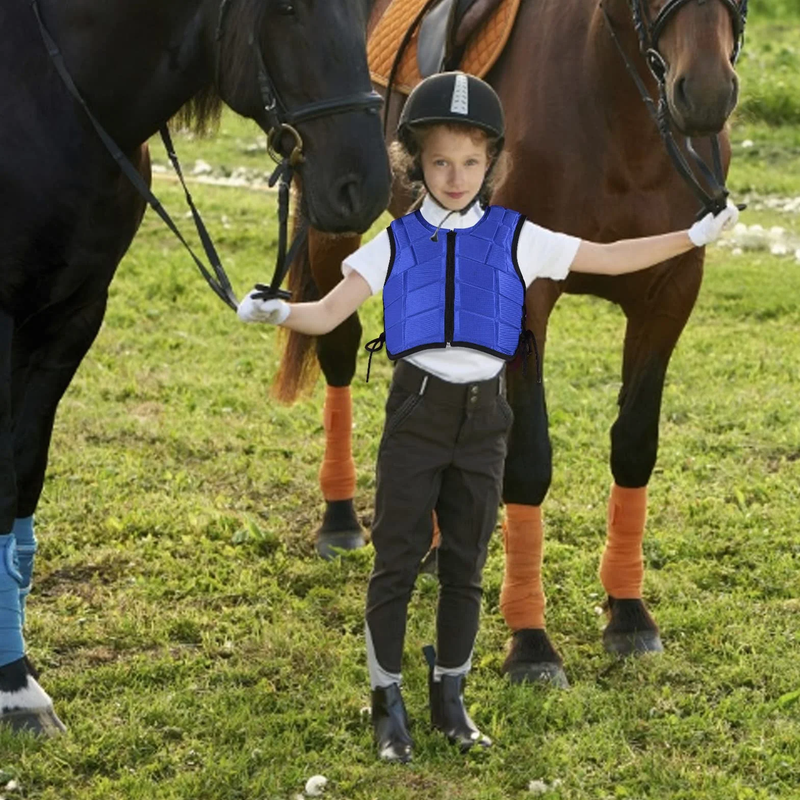 Gilet équestre Gilet De Protection Corps Mousse Rembourré Sécurité équitation équipement De Protection pour Jeunes Cavaliers Domaine équestre