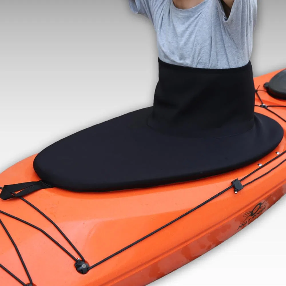 Hanzete Jupe de kayak universelle imperméable pour canoë sprays Jupe Accessoires de sports nautiques