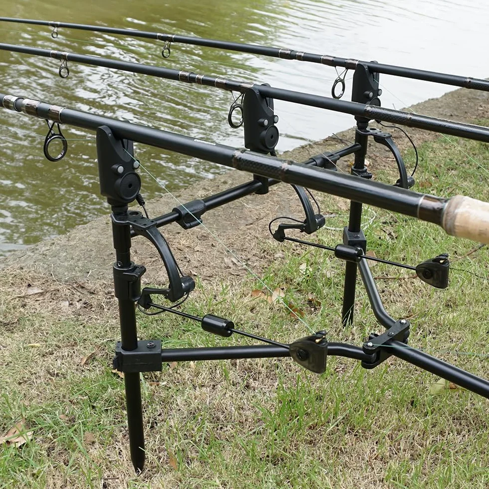 Hirisi Tackle Alarme de pêche à la carpe sans fil étanche avec lumières LED, volume réglable et sensibilité - Détecteur de touche avec radio