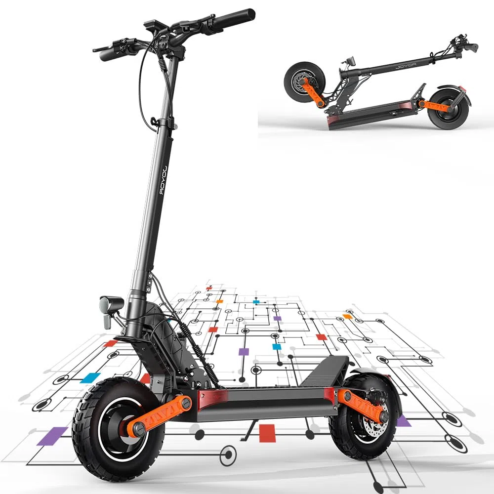 JOYOR Trotinette Electrique Adulte S/Y/T Serie Autonomie 55-90KM Moteur 2000W Trottinette électrique Puissante Sportive Professionnelle Aventure Travail Pneus Tout-Terrain Scooter Electrique Adulte