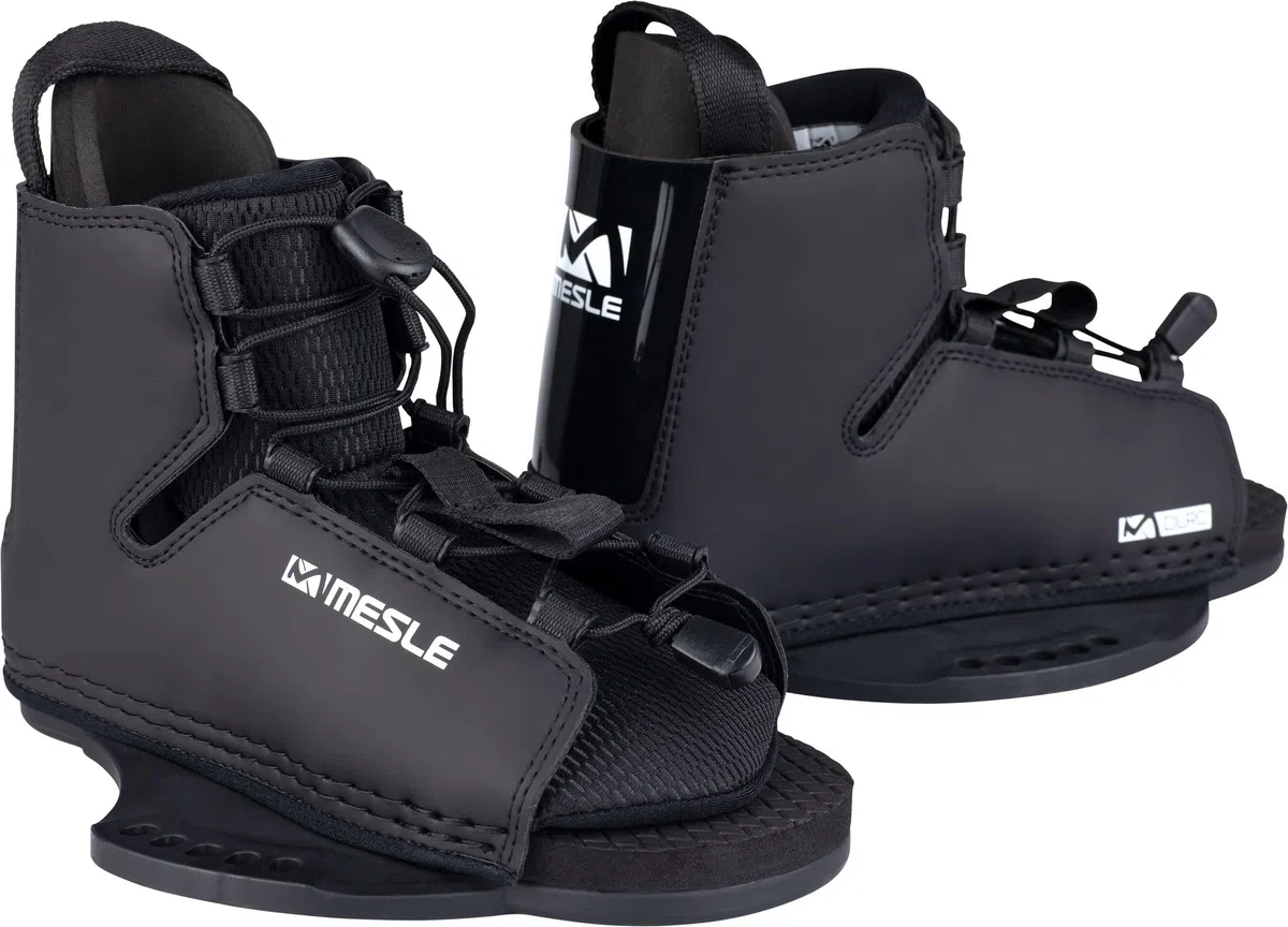Mesle Duro Fixations pour Wakeboard, 30-45EU, débutants & avancés, Open Toe Boots, Grand réglage, Noir