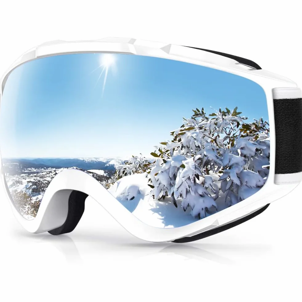Findway Lunette de Ski,Masque de Ski Lunettes de Ski pour Adulte Homme Femme Jeunesse Junior OTG Masques de Snowboard, Anti buée, 100% Anti-UV pour Sports Hiver