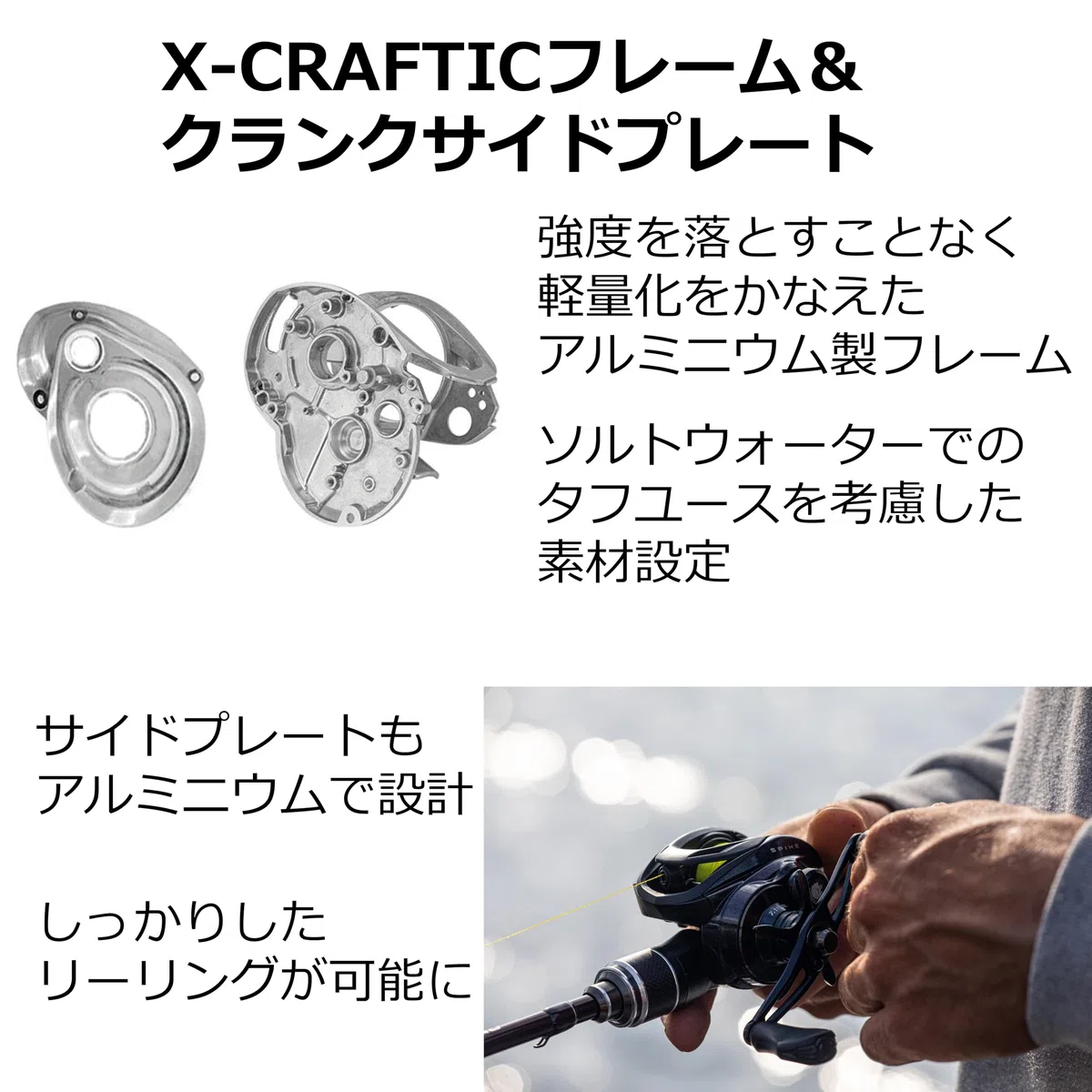 Abu Garcia Moulinet de Lancer Spike, Moulinet léger et Robuste, roulements en Acier Inoxydable 9 + 1, système de Frein à Matrice de Carbone multidisque