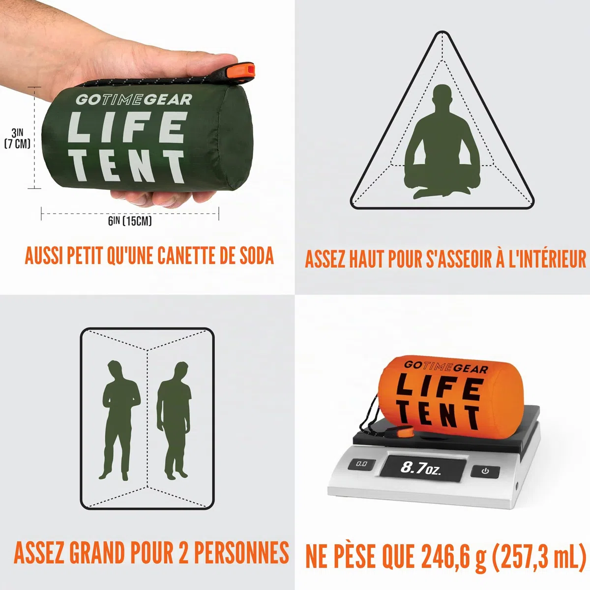 Go Time Gear Life Tent Emergency Survival Shelter