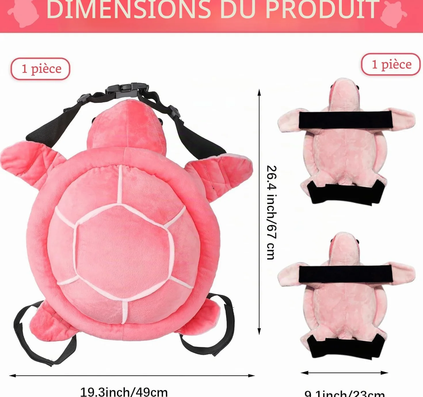 Lot de 3 protections tortues 3D pour snowboard, ski, protection hanches, genouillère enfants adultes