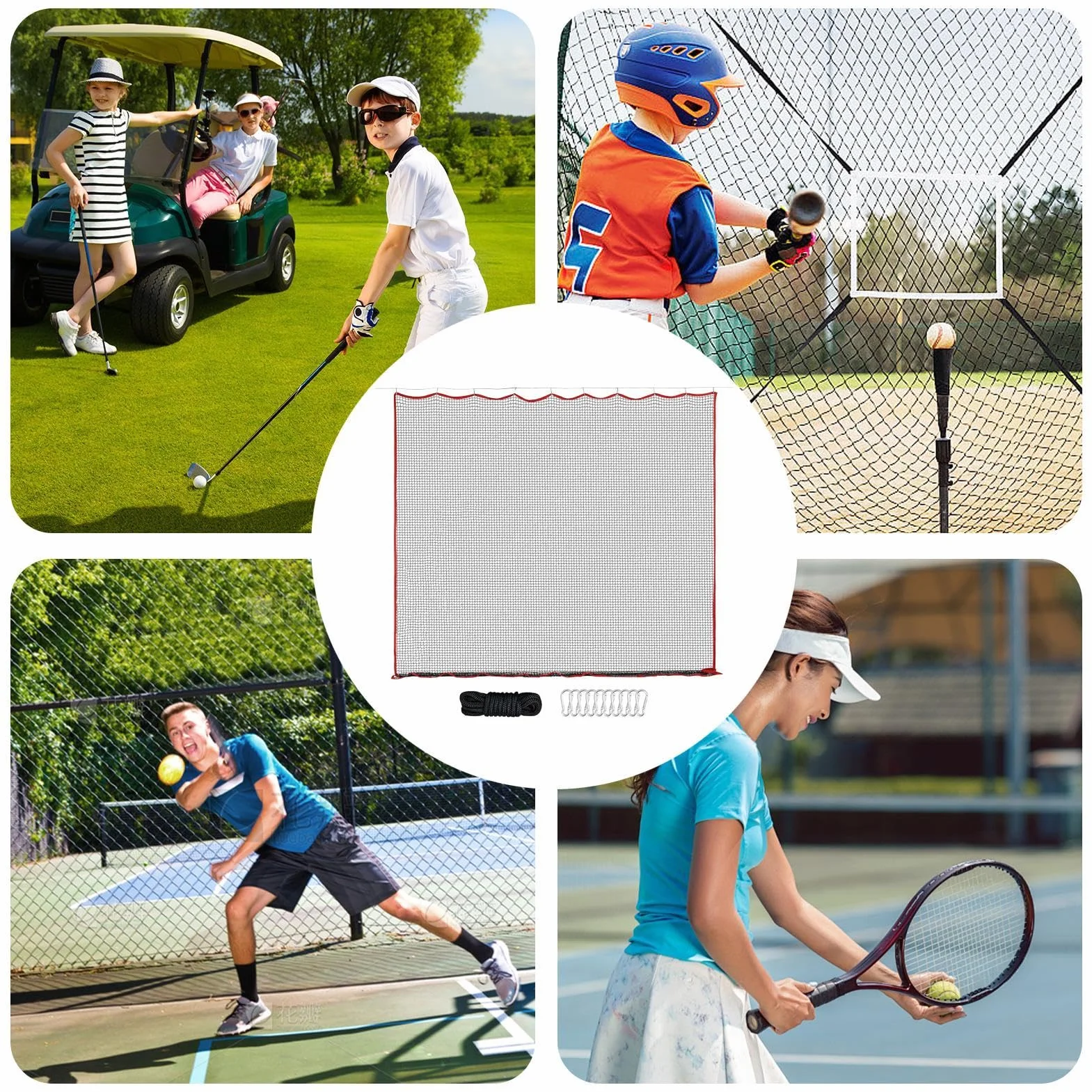 Golf Practice Net, Batting Cage Netting, Throwing Net for Sports, Sports Rebounder Net, Catching Practice Net, Backyard Baseball Net, Yard Sports Netting, Playground Rebounder Net, Football Rebounder