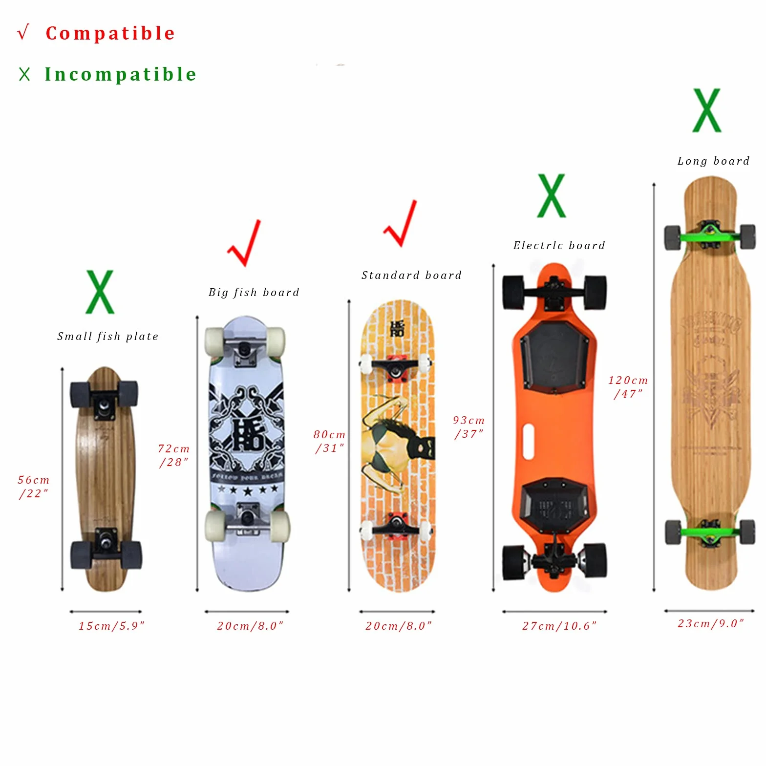 Sac à Dos pour Skateboard, Planche de Surf électrique à Double déformation, Pliable, imperméable, Deux épaules réglables, Sac à Dos Tendance Haute capacité pour Cadeaux