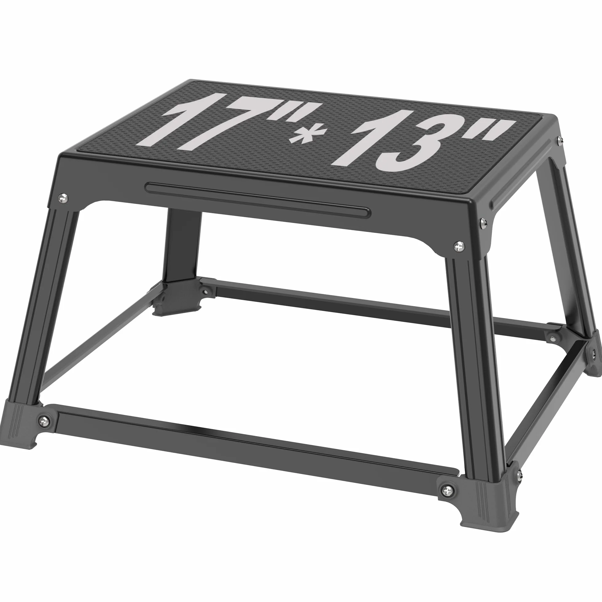 GanFindX Boîte de saut pliométrique en métal de 30,5 cm avec surface de 43,2 x 33 cm en acier pour exercices de fitness, d'agilité, d'endurance, de conditionnement, de musculation