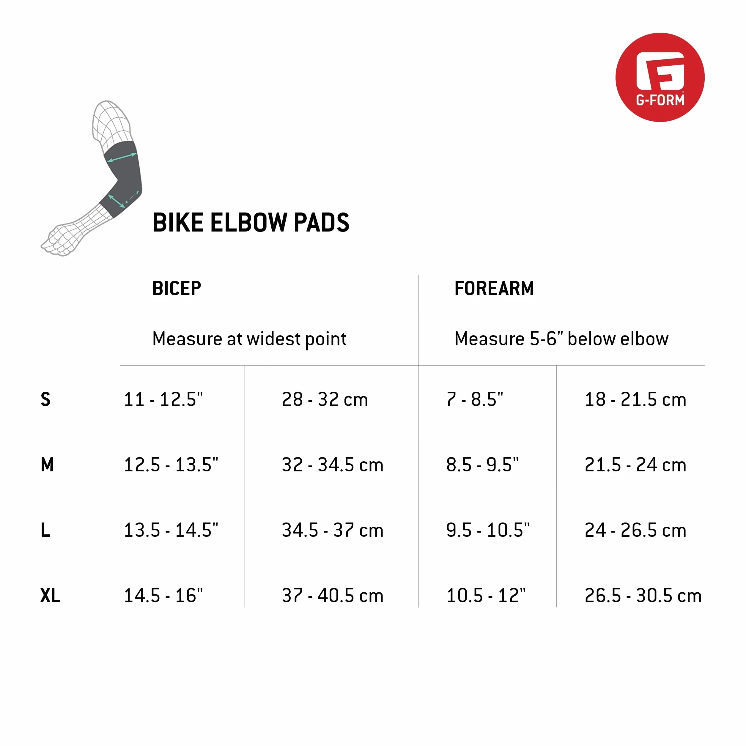 G-Form E-Line Coudières pour BMX, Mtb, Dh, Downhill Cyclisme Skateboard