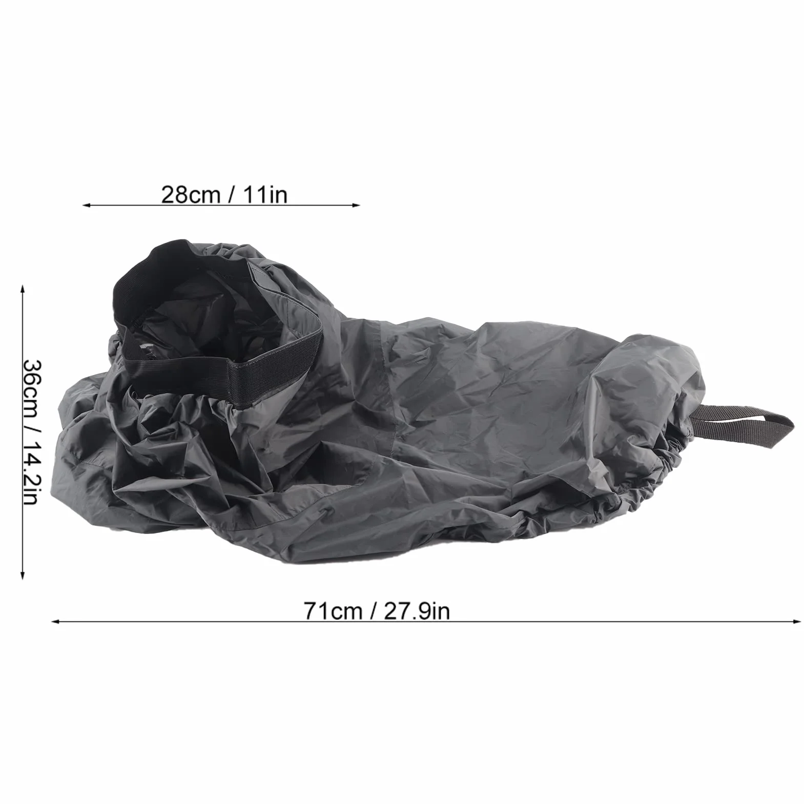BORDSTRACT Jupe anti-éclaboussures en nylon pour kayak，Accessoire de sport nautique ajustable et imperméable pour l'extérieur (gris)
