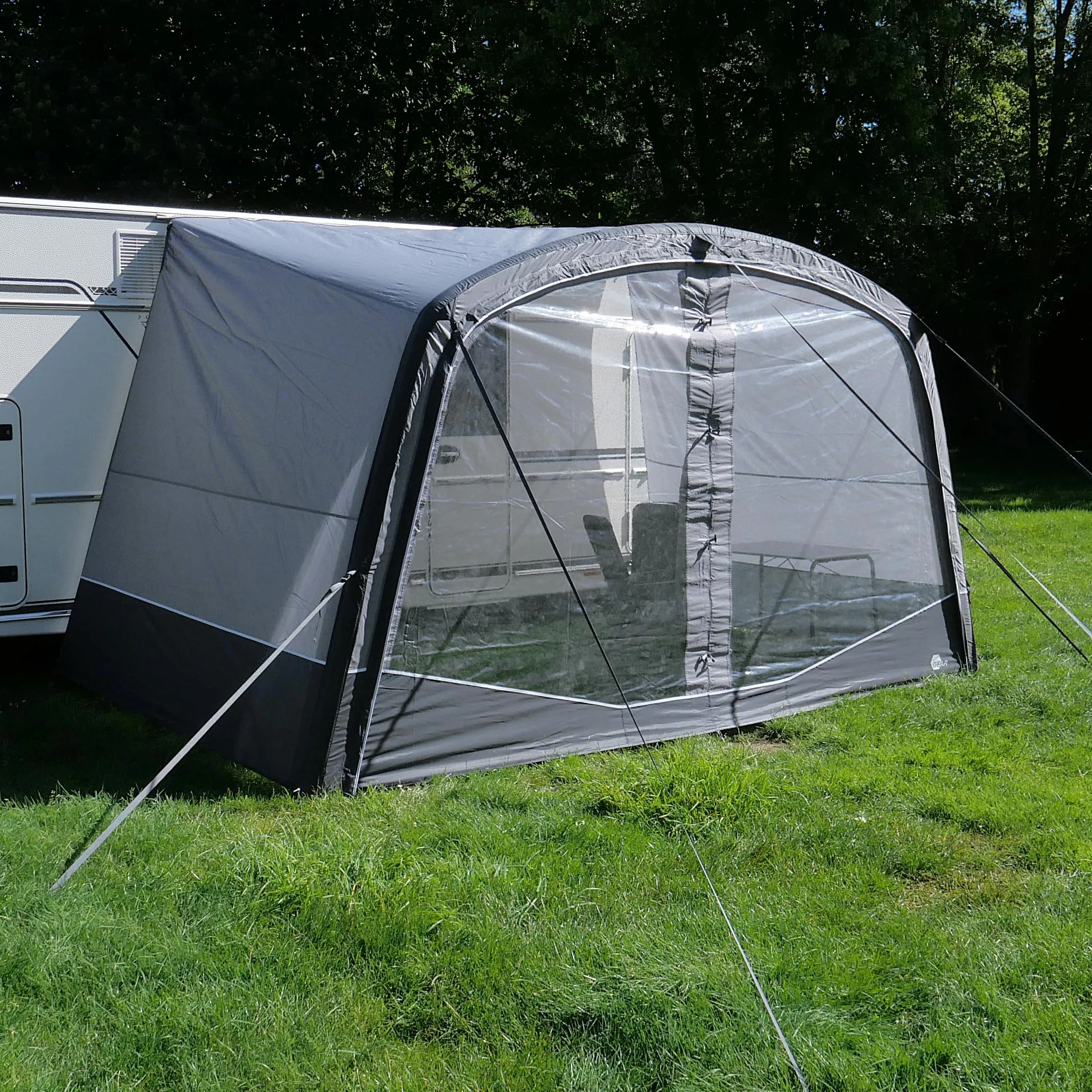 your GEAR Otranto Air – Auvent gonflable 380 x 250 cm, colonne d'eau 5000 mm, idéal pour caravanes et camping-cars, protection solaire your GEAR Otranto Air – Auvent gonflable 380 x 250 cm, colonne