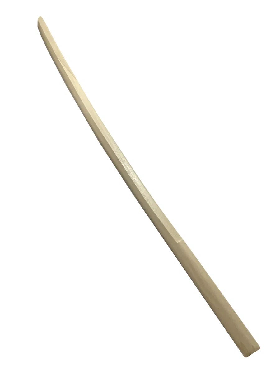 Bokken - Épée japonaise en bois clair - 101 cm - Avec Tsuba - Pour l'entraînement Aikido Kobudo - Pour arts martiaux