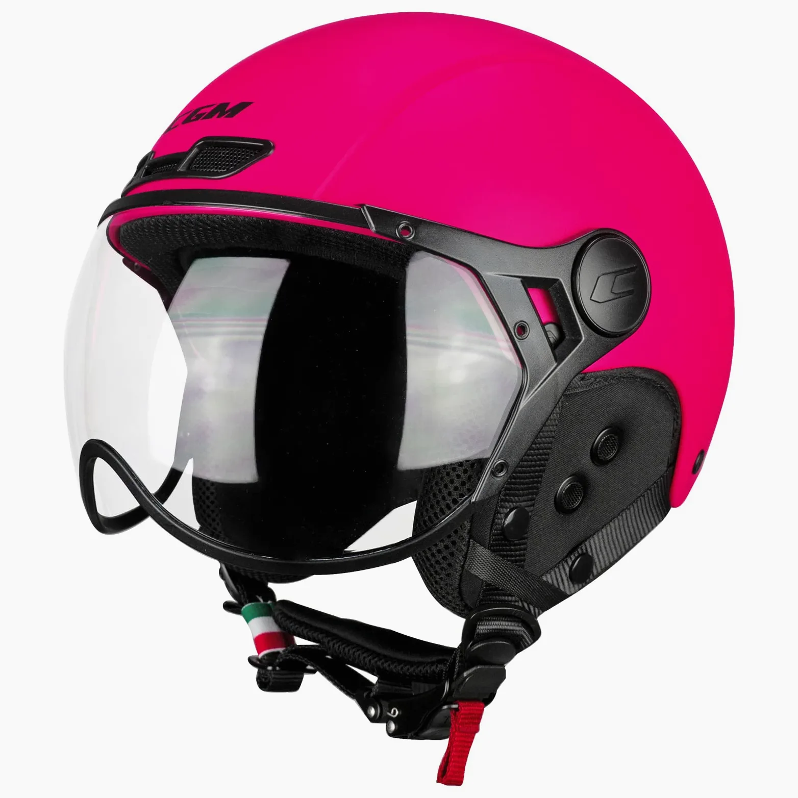 CGM EBI Casque de Ski Unisexe pour Adulte, Rose Fluo Mat, M (57-58cm)