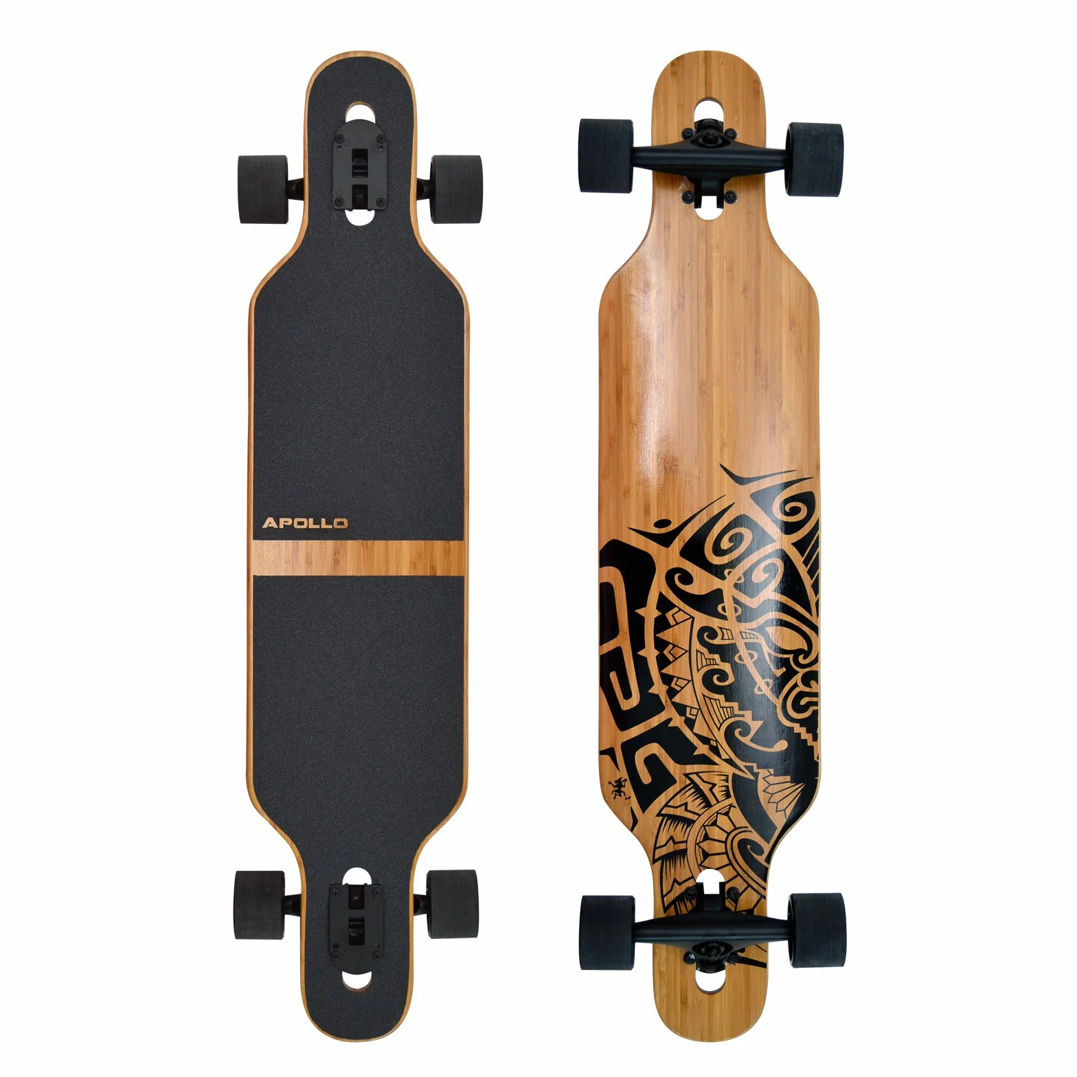 Apollo Longboard Complet Drop-Through Freeride Cruiser avec Roulements ABEC