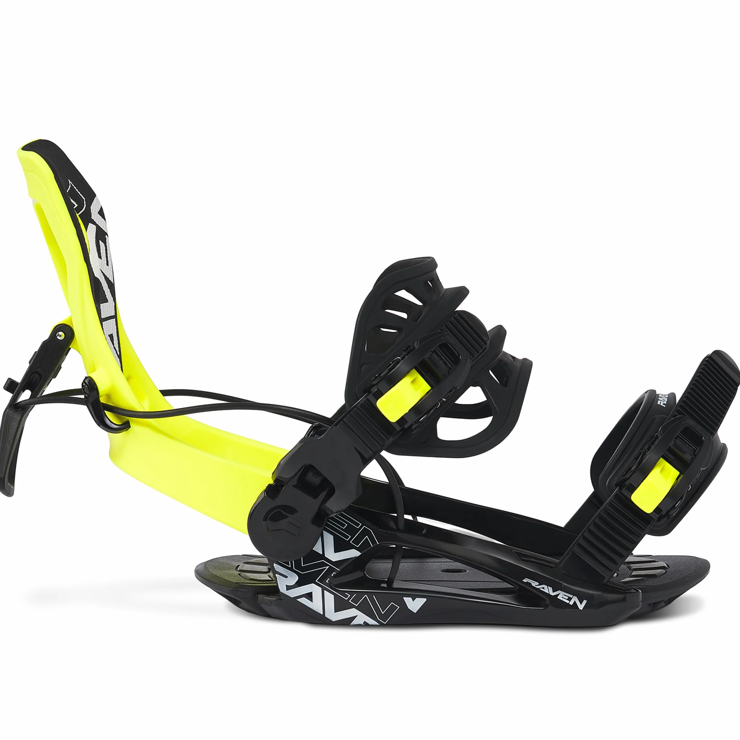 Raven Fixation de Snowboard Enfant FTM450 Noir Lime 41-44