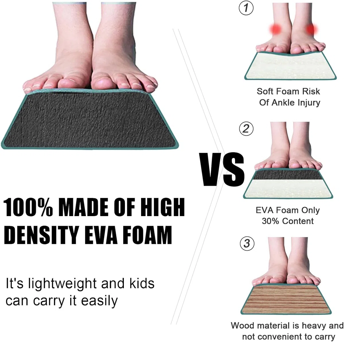Poutre de Gymnastique Pliable en Cuir synthétique de 2.1/2.4/2.7/3m, équipement de Gymnastique pour la Maison, Filles, Enfants, Adultes, avec poignées de Transport, Base antidérapante