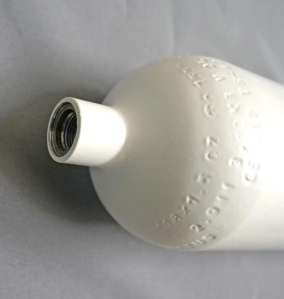 Bouteille en acier 2 l 300 bar 100 mm sans valve