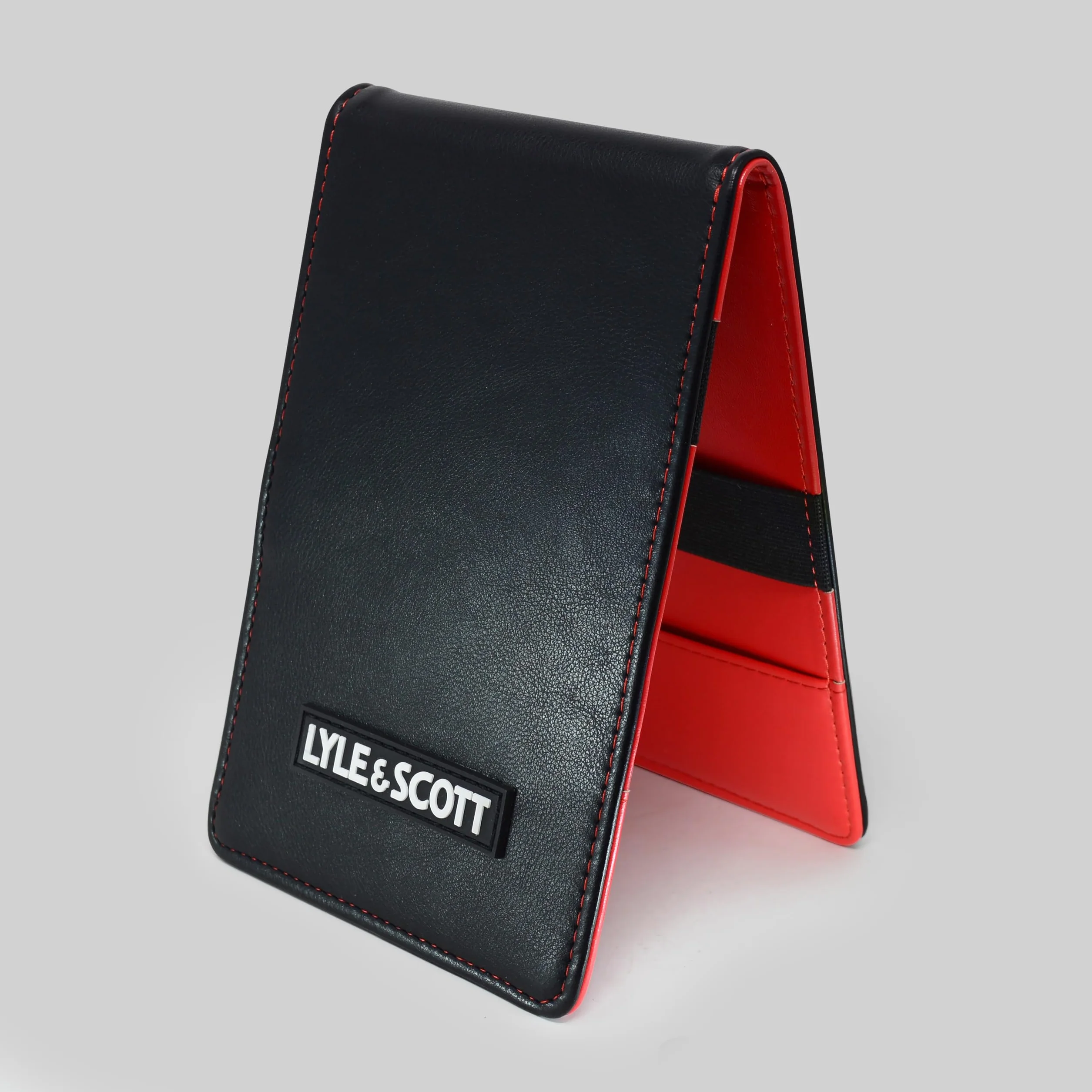 Lyle & Scott Unisex Golf Yardage Book Holder, Black