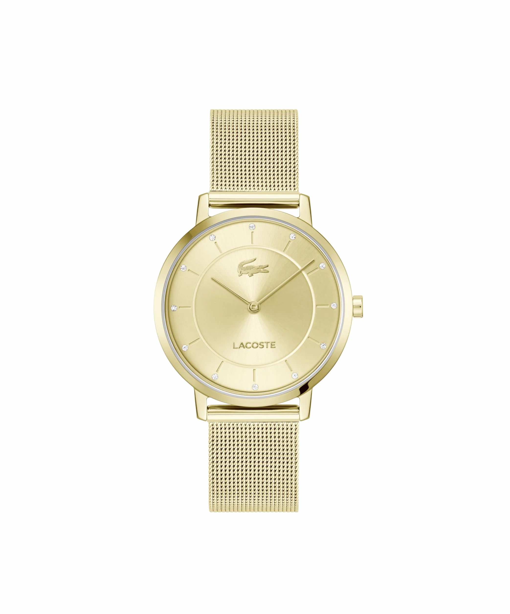 Lacoste Montre Analogique à Quartz Femme Crocorigin Acier Inoxydable Mesh