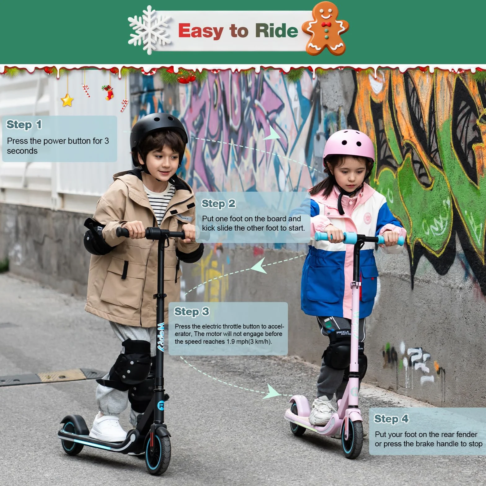 RCB Trottinette électrique Enfant 6-12 Ans, Moteur 150W - Max 16Km/h - Lumière Arc-en-Ciel - Pliable - Affichage LED - Vitesse et Hauteur Réglables, Cadeau pour Enfants et Adolescents