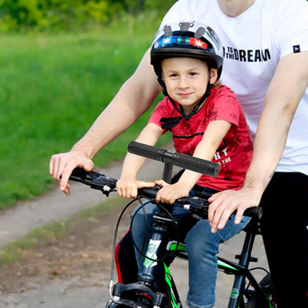 Siège enfant avant pour vélo de montagne - Siège enfant avant avec guidon et pédale - Siège de vélo pour enfant avant - Siège de vélo amovible - Barre avant - Portable - Siège de vélo pour enfants