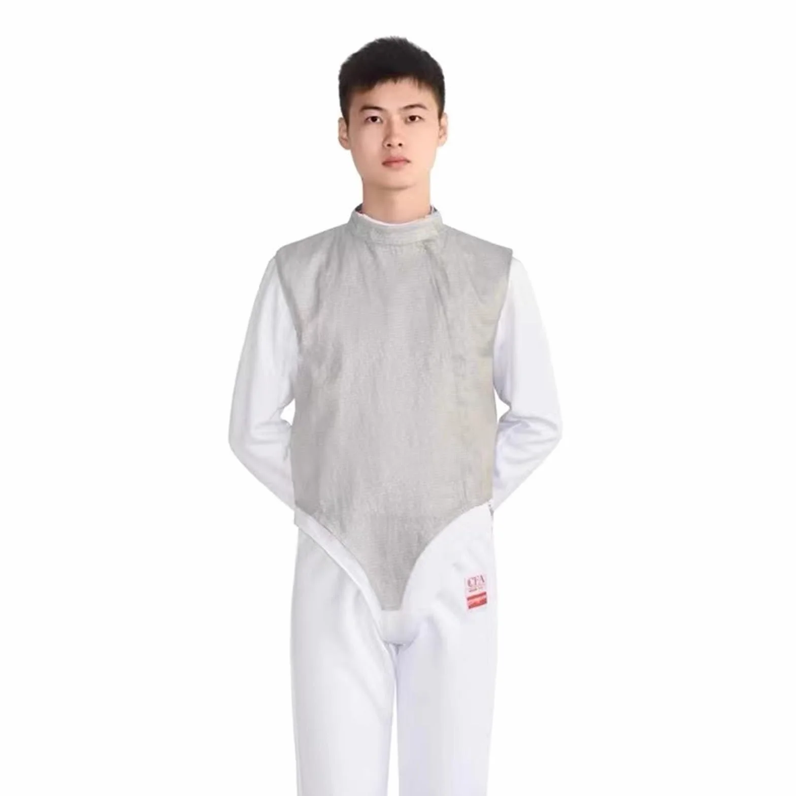 Gilet en Métal pour Adultes et Enfants, Veste en Métal pour Escrime Électrique Non Lavable, Vêtements Conducteurs D'escrime, Main Droite(48#)