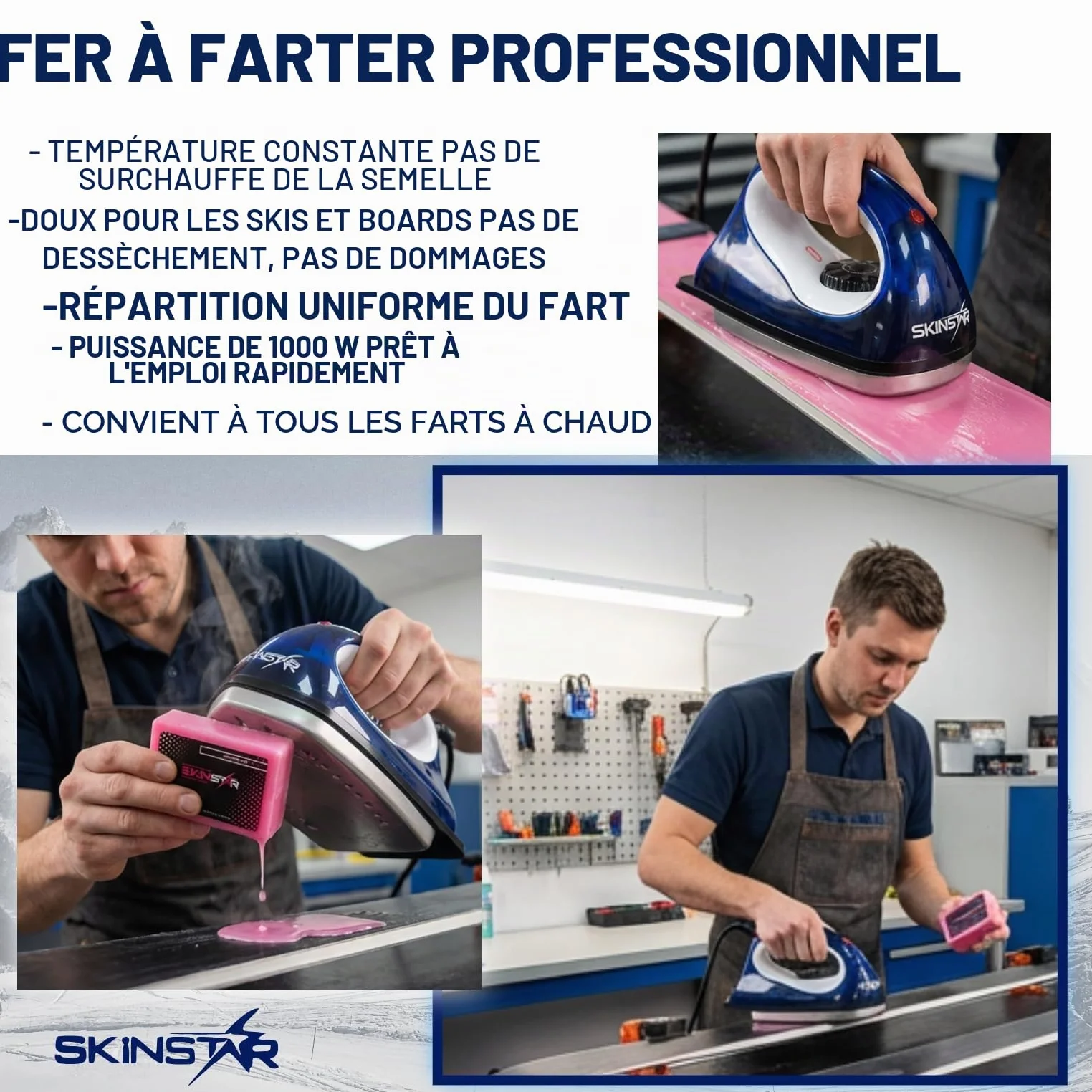 Skinstar Starter Ski Set de cire, fer, brosse à cire