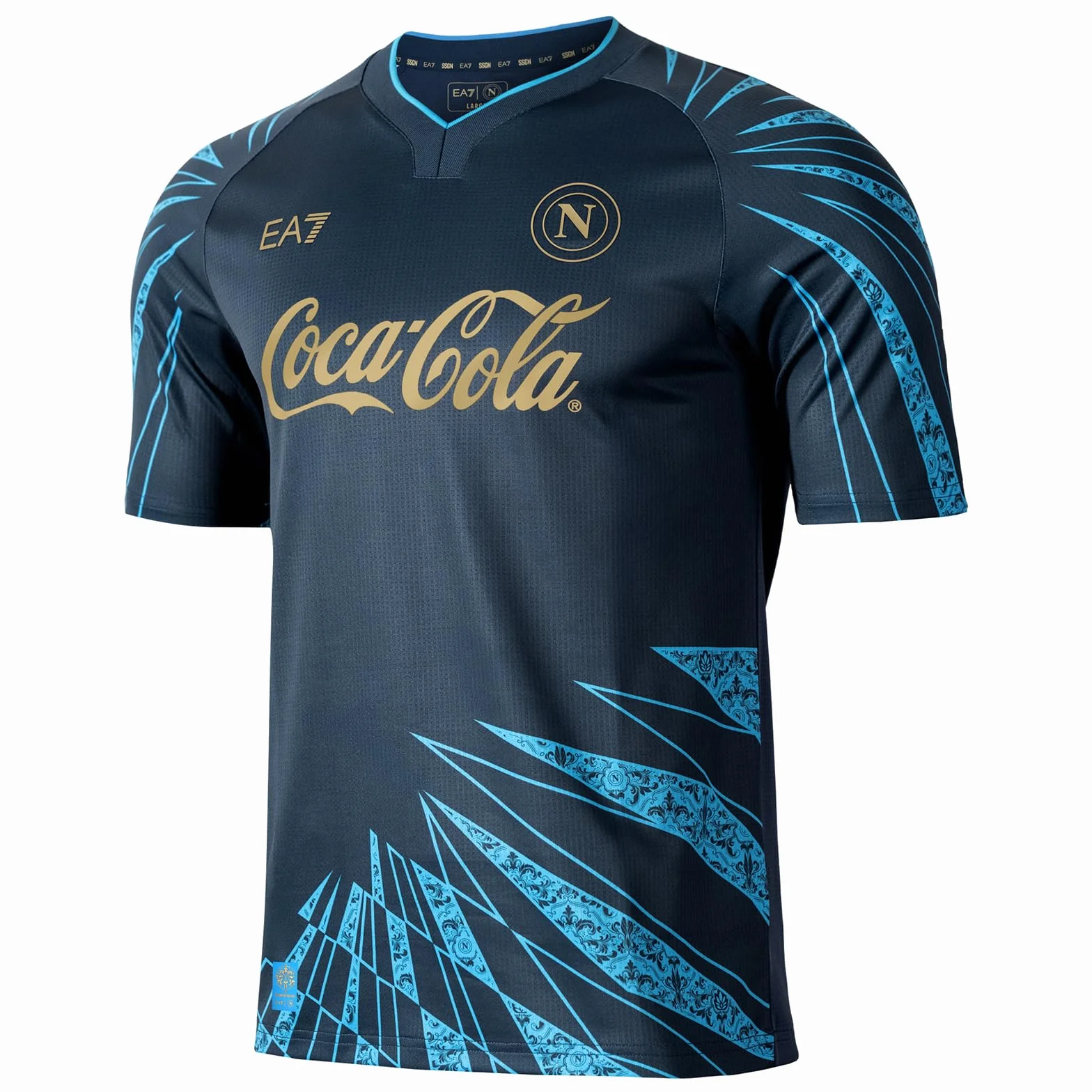 SSC Napoli SSC Napoli Maglia Pre-Match Blu 2025/2026 Ea7 Pull Mixte (Lot de 1)
