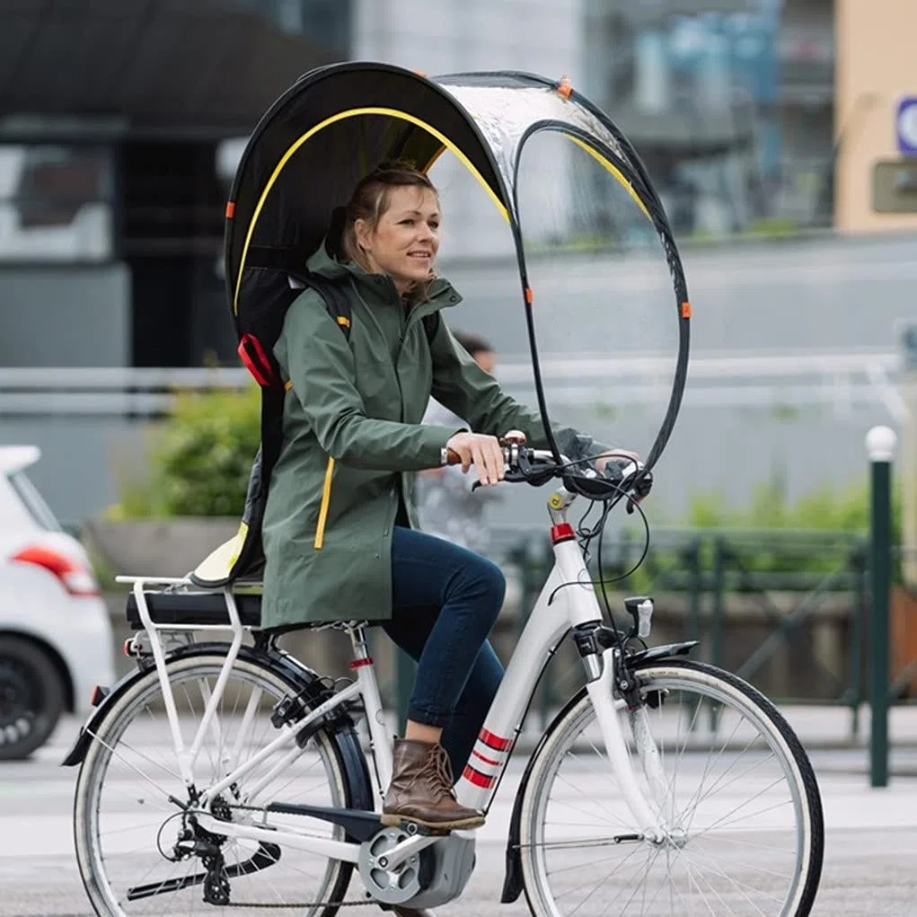 Bub-up La Protection Pluie vélo Qui remplace Le vêtement de Pluie (imperméable, Veste, Cape, Parka, Poncho…)
