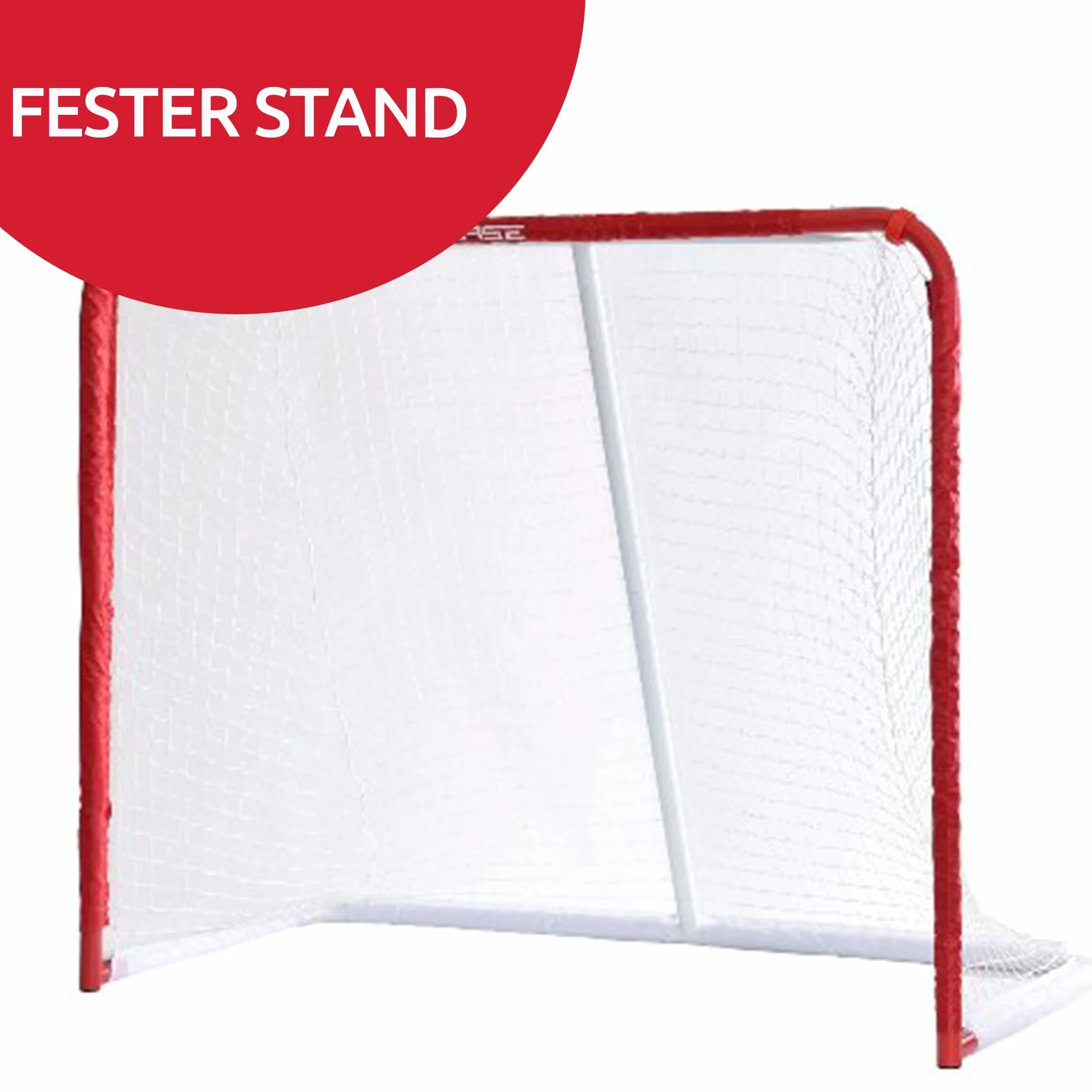 Base Streethockey 50" (127 x 107 x 66) I Pliable I Cadre en métal I Palet Jardin I Bulle de hockey & palcks, rouge et blanc, pouces