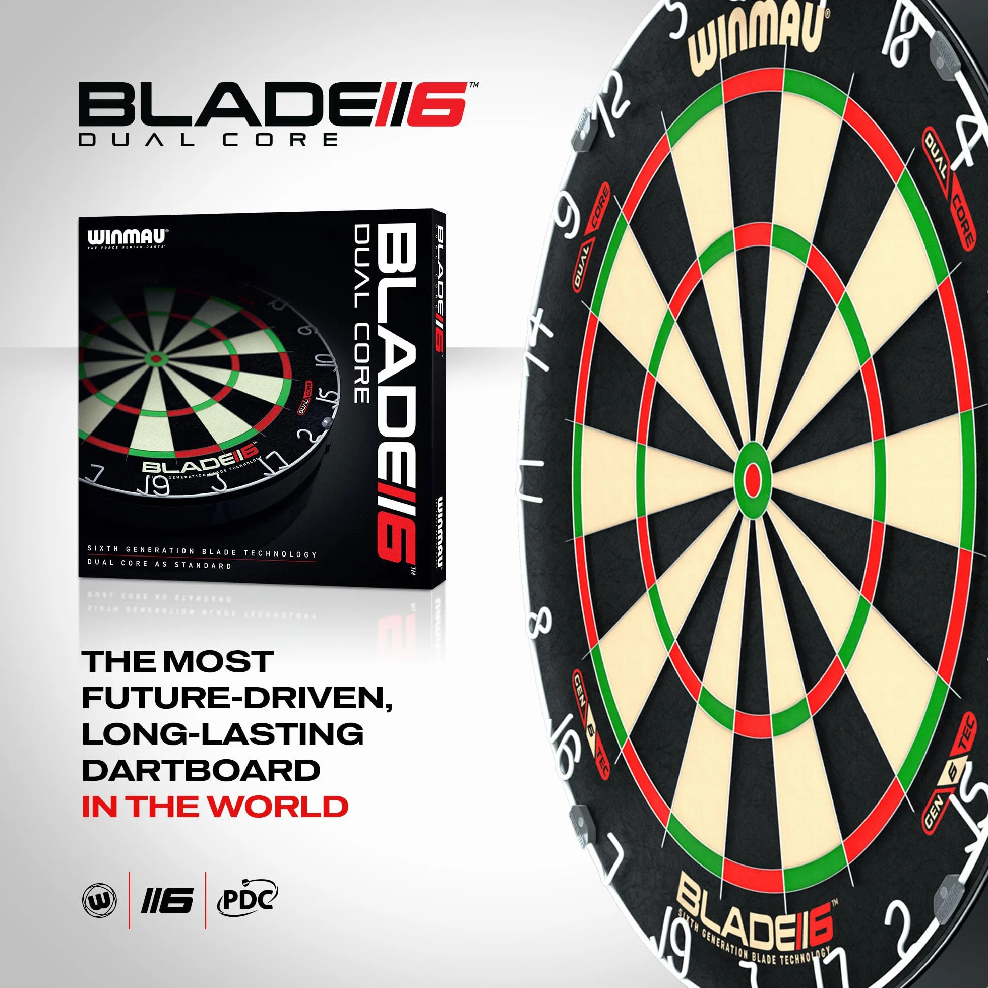 WINMAU Blade 6 Series Professional Bristle Klassische Dartboard