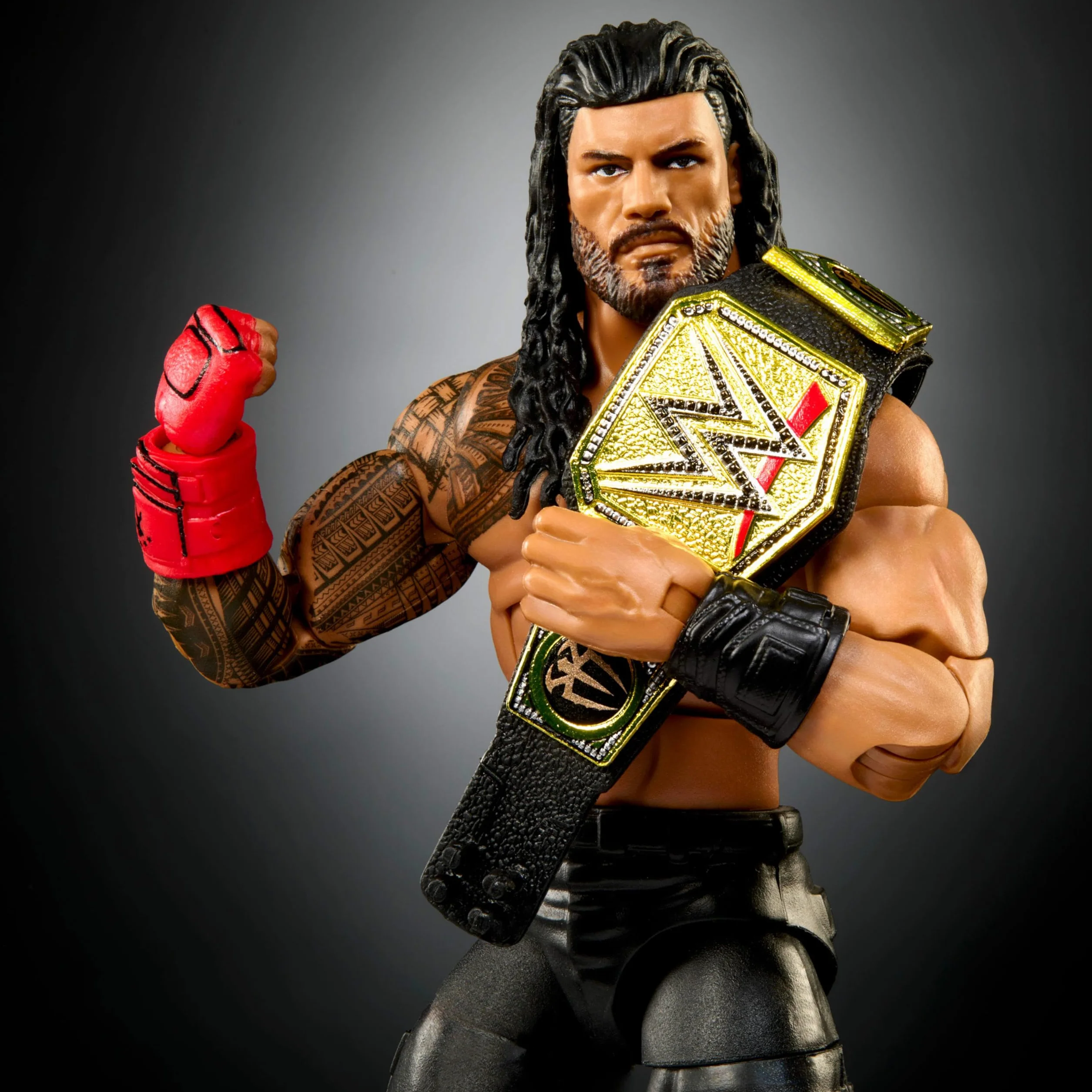 Mattel WWE Elite Figurine et accessoires, série #110 Roman Reigns 15,2 cm à collectionner avec 25 points d'articulation et mains interchangeables