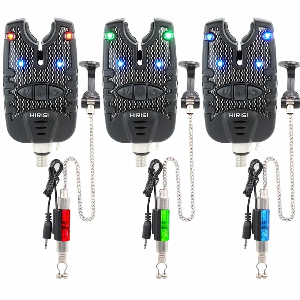 Alarme de pêche à la Carpe et échangistes réglés LED Bleue B14A