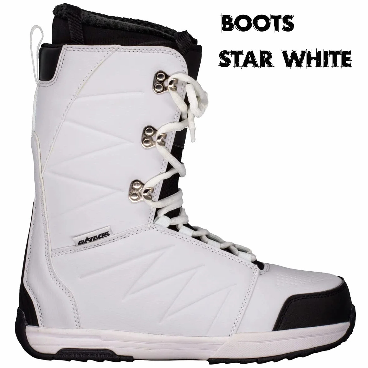 AIRTRACKS Snowboard Set Pack Planche Polygonal Hybrid Rocker + Fixations Master W + Chaussures + SB Sac 138 144 148 154 cm